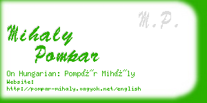mihaly pompar business card